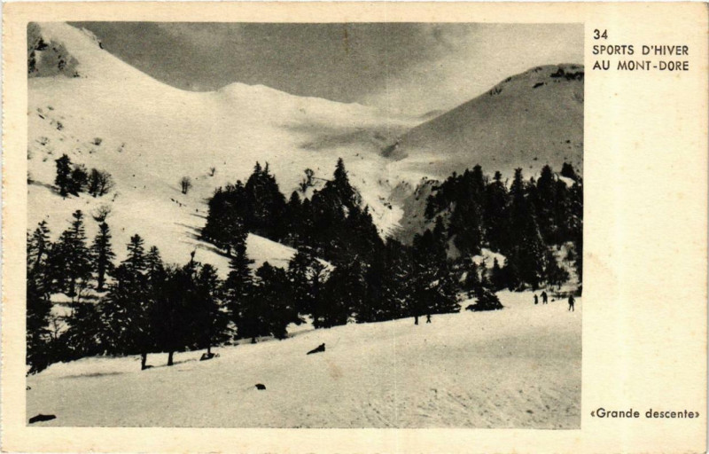 Carte postale ancienne Le Mont-Dore Sports d'Hiver au Mont-Dore à Mont-Dore