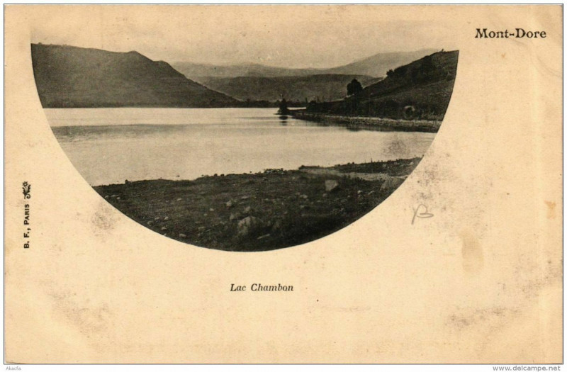 Carte postale ancienne Le Mont-Dore Lac Chambon à Mont-Dore
