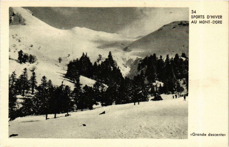 Carte postale ancienne Le Mont-Dore Sports d'Hiver au Mont-Dore à Mont-Dore