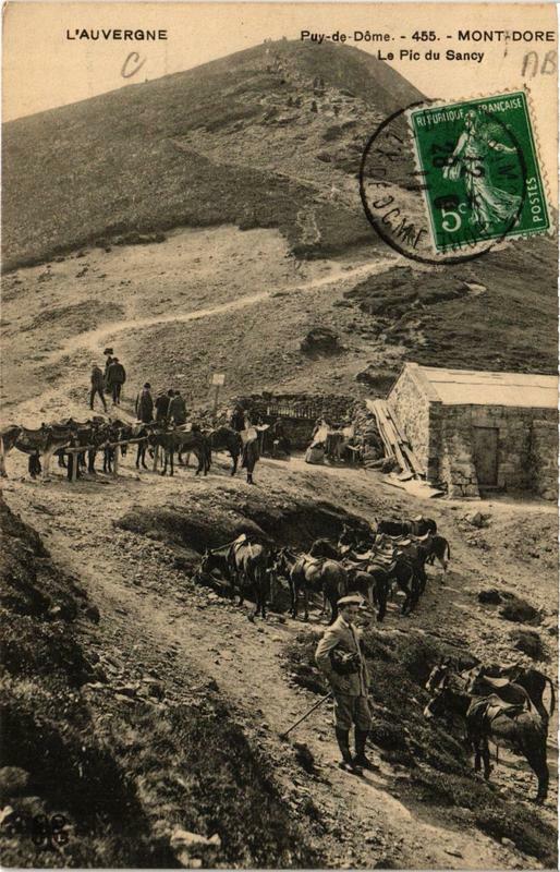 Carte postale ancienne Le Mont-Dore Le Pic du Sancy à Mont-Dore