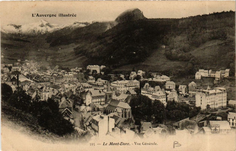 Carte postale ancienne Le Mont-Dore Vue Generale à Mont-Dore