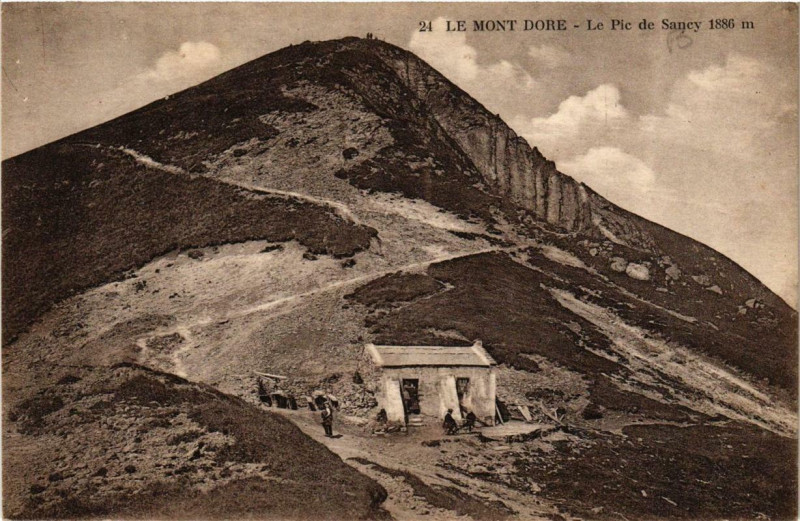 Carte postale ancienne Le Mont-Dore Le Pic de Sancy à Mont-Dore