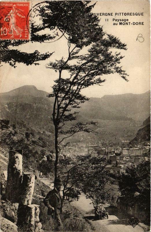 Carte postale ancienne Le Mont-Dore Paysage à Mont-Dore