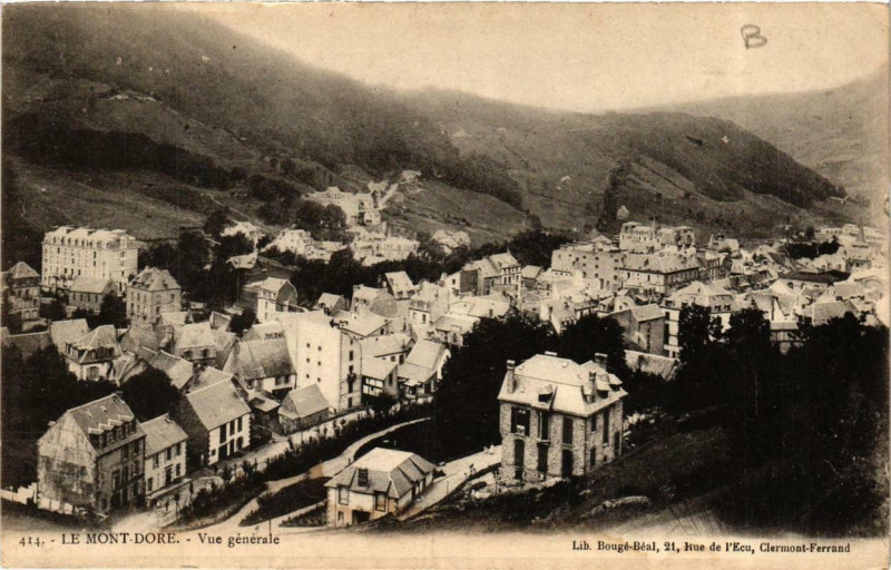 Carte postale ancienne Le Mont-Dore Vue Generale à Mont-Dore