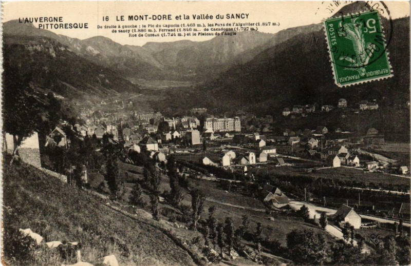 Carte postale ancienne Le Mont-Dore et la Vallée du Sancy à Mont-Dore