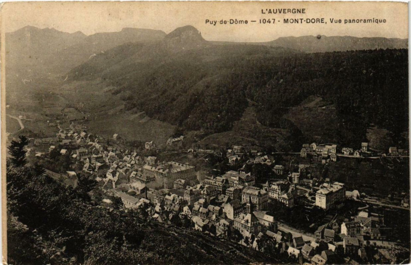 Carte postale ancienne Le Mont-Dore Vue panoramique à Mont-Dore