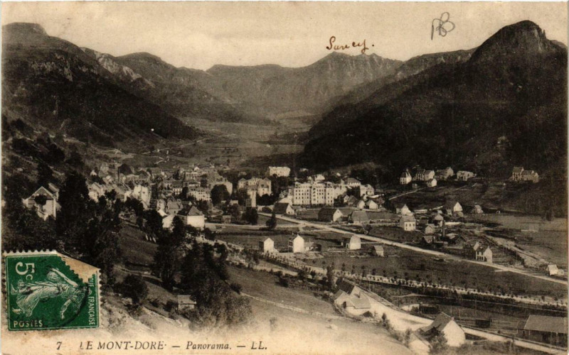 Carte postale ancienne Le Mont-Dore Panorama à Mont-Dore