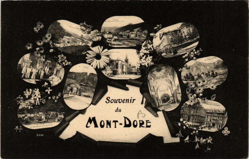 Carte postale ancienne Le Mont-Dore Souvenir à Mont-Dore