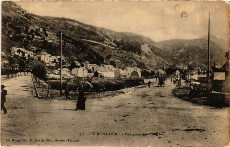 Carte postale ancienne Le Mont-Dore Vue Generale à Mont-Dore