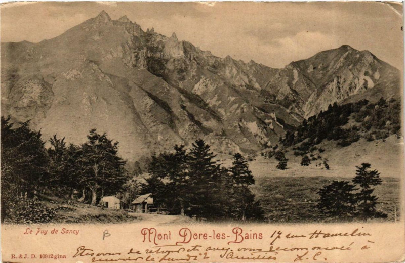 Carte postale ancienne Le Mont-Dore Le Puy de Sancy à Mont-Dore