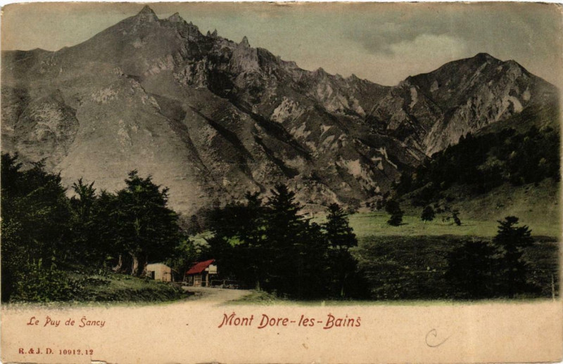 Carte postale ancienne Le Mont-Dore Le Puy de Sancy à Mont-Dore