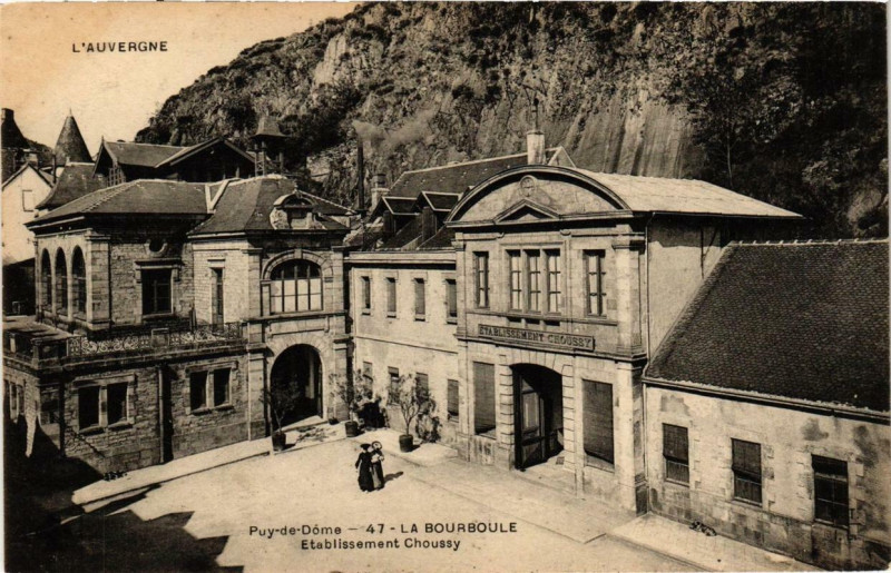 Carte postale ancienne La Bourboule Etabl. Choussy à La Bourboule