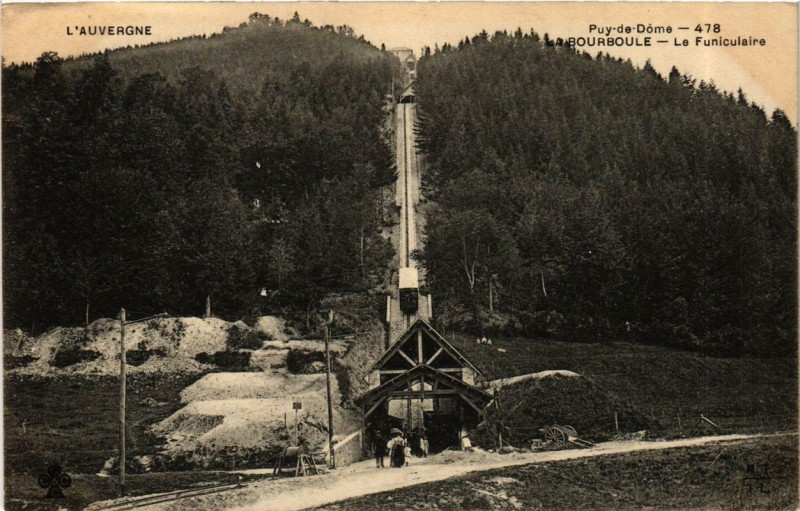 Carte postale ancienne La Bourboule Le Funiculaire à La Bourboule