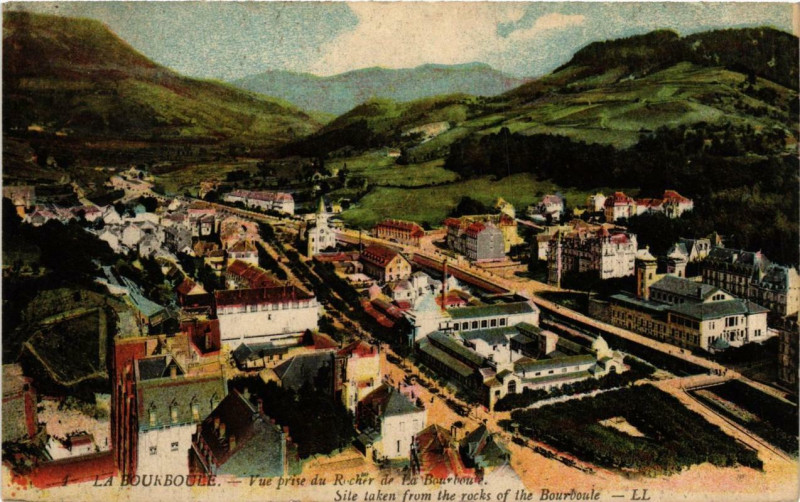 Carte postale ancienne La Bourboule Vue prise du Rocher de La Bourboule à La Bourboule