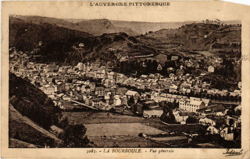 Carte postale ancienne La Bourboule Vue Generale à La Bourboule