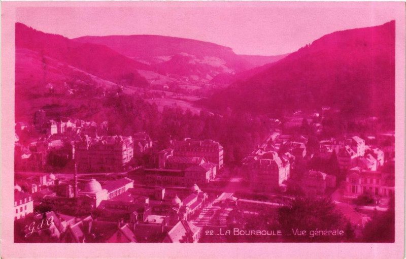Carte postale ancienne La Bourboule Vue Generale à La Bourboule