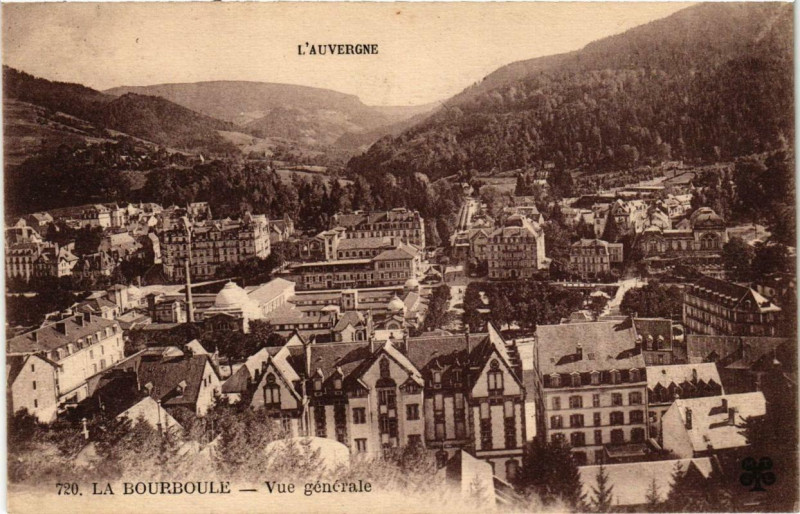 Carte postale ancienne La Bourboule Vue generale à La Bourboule
