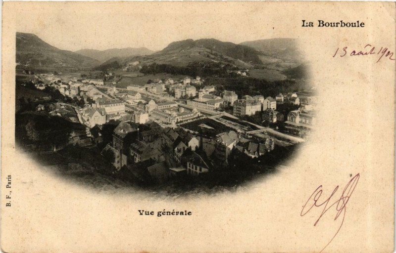 Carte postale ancienne La Bourboule Vue generale à La Bourboule