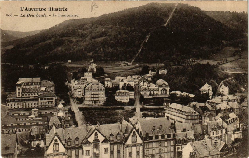 Carte postale ancienne La Bourboule Le Funiculaire à La Bourboule