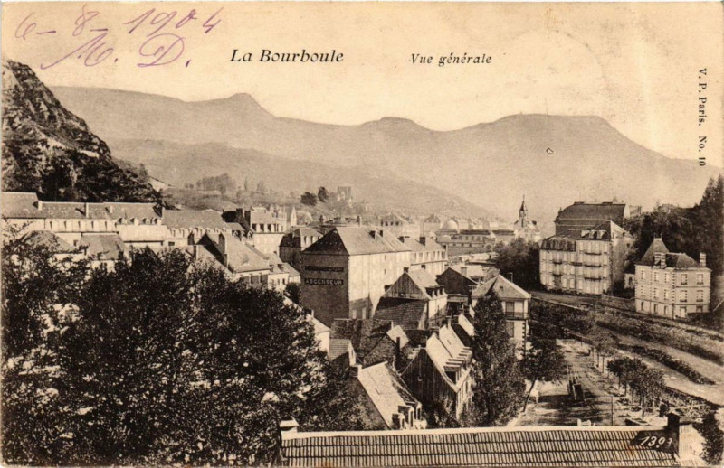 Carte postale ancienne La Bourboule Vue generale à La Bourboule
