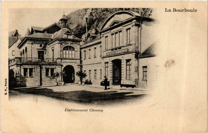 Carte postale ancienne La Bourboule Etabl. Choussy à La Bourboule