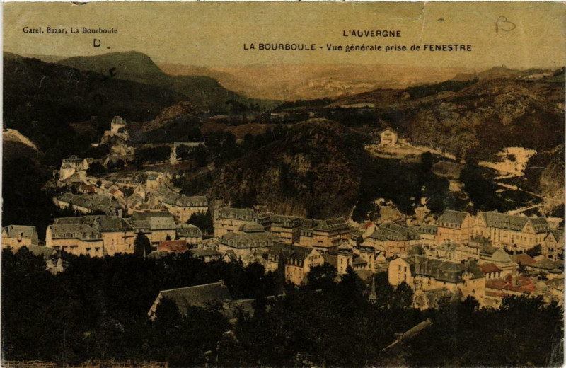 Carte postale ancienne La Bourboule Vue generale prise de Fenestre à La Bourboule