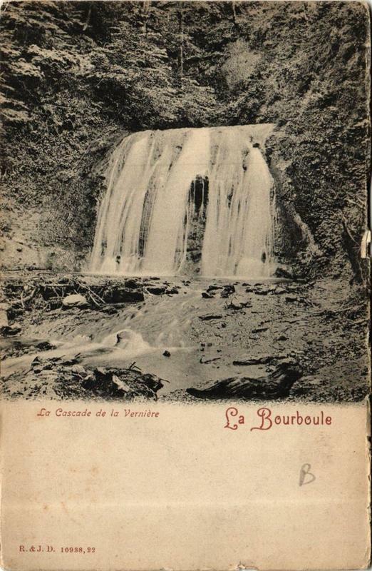 Carte postale ancienne La Bourboule La Cascade de la Verniere à La Bourboule