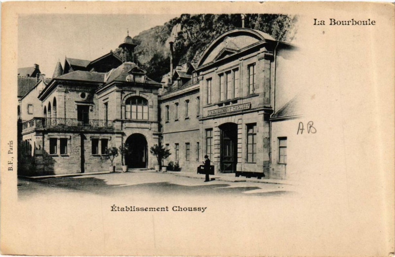 Carte postale ancienne La Bourboule Etabl. Choussy à La Bourboule