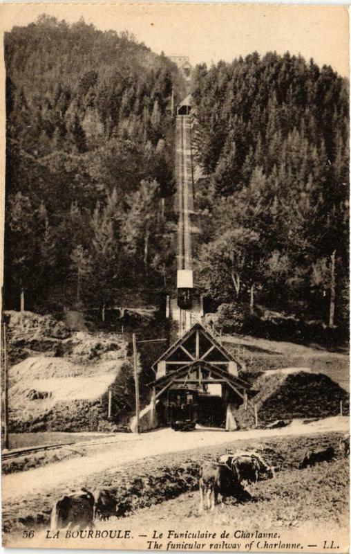 Carte postale ancienne La Bourboule Le Funiculaire de Charlanne à La Bourboule
