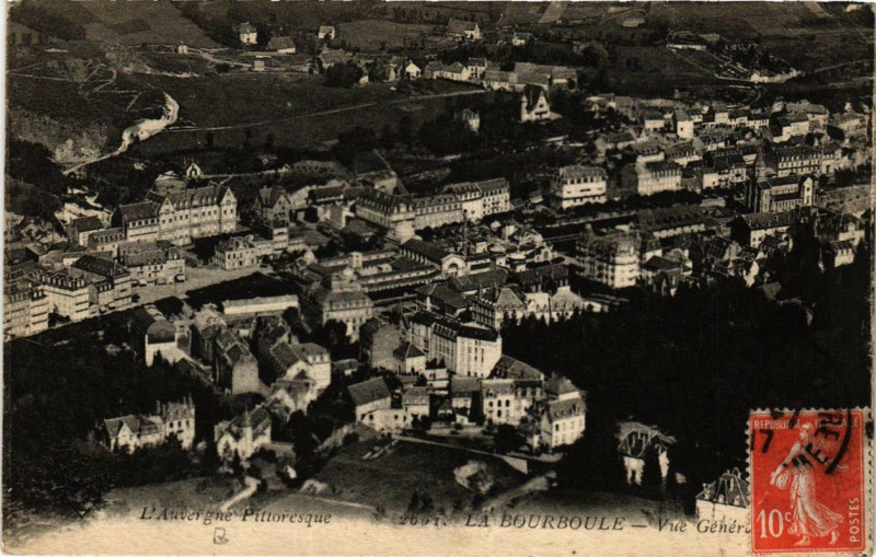 Carte postale ancienne La Bourboule Vue generale à La Bourboule