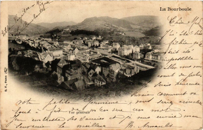 Carte postale ancienne La Bourboule Vue generale à La Bourboule