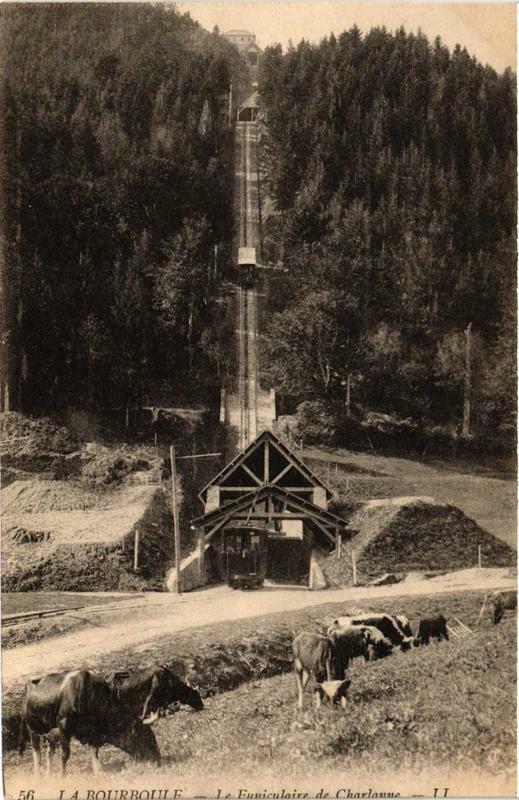 Carte postale ancienne La Bourboule Le Funiculaire de Charlanne à La Bourboule