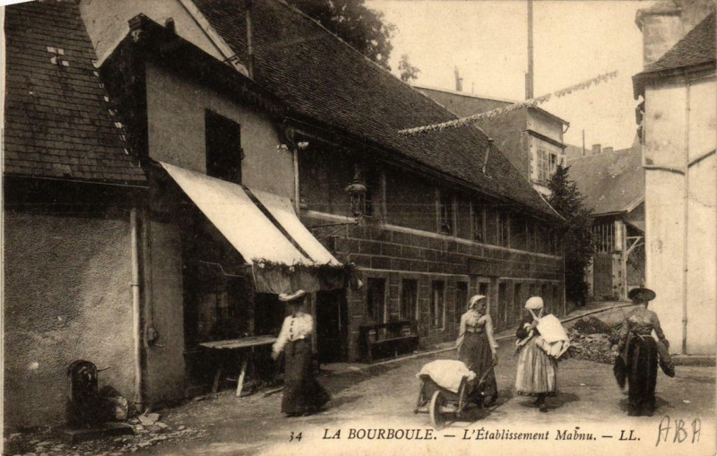 Carte postale ancienne La Bourboule L'Etabl. Mabnu à La Bourboule