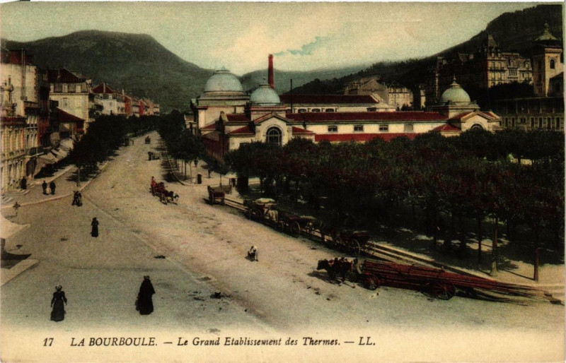 Carte postale ancienne La Bourboule Le Grand Etabl. des Thermes à La Bourboule
