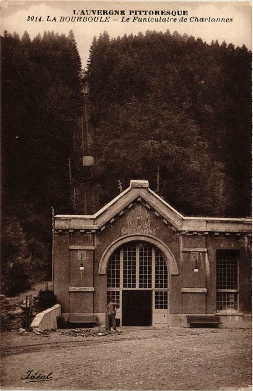 Carte postale ancienne La Bourboule Le Funiculaire de Charlannes à La Bourboule