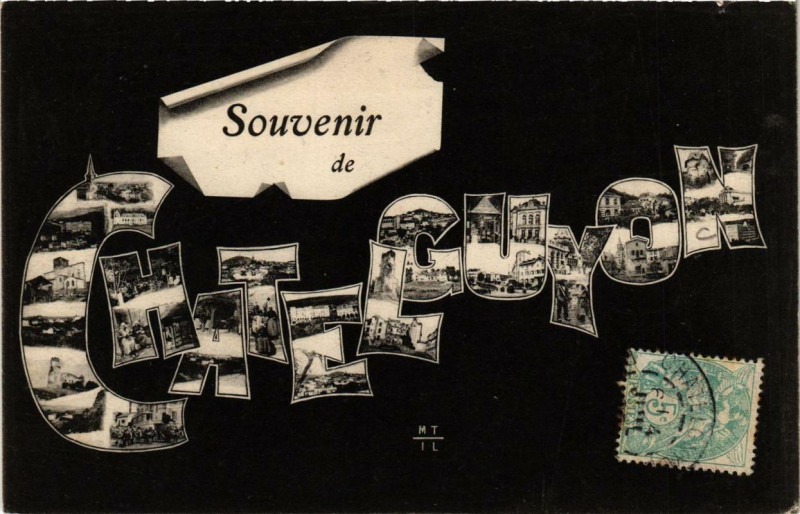 Carte postale ancienne Chatel-Guyon Souvenir