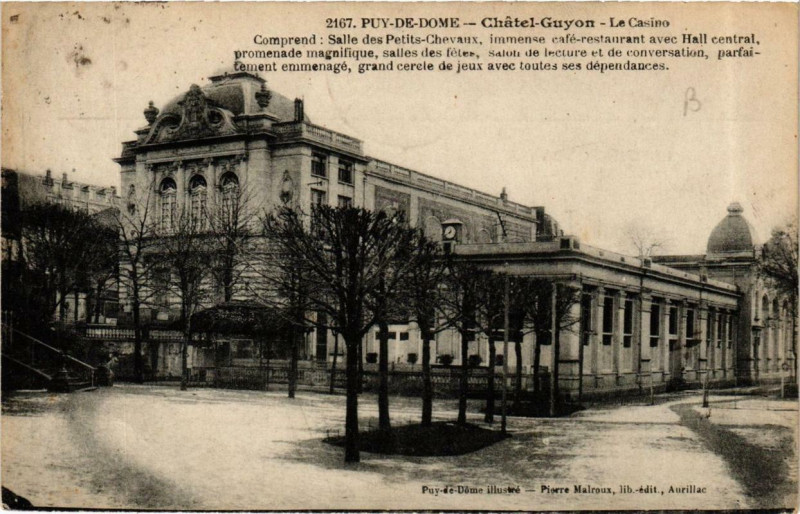 Carte postale ancienne Chatel-Guyon Le Casino