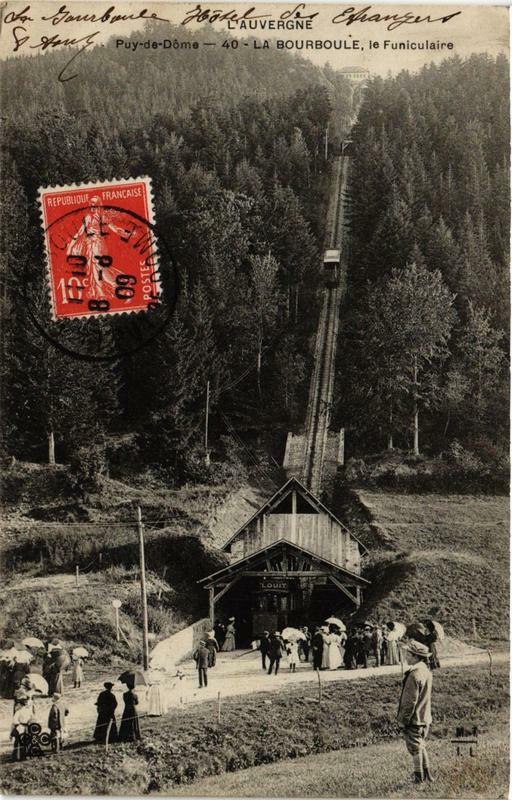 Carte postale ancienne La BOURBOULe Puy-de-Dome Le Funiculaire à La Bourboule