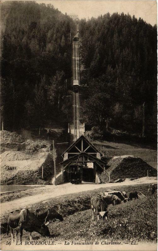 Carte postale ancienne La Bourboule La Funiculaire de Charlanne à La Bourboule