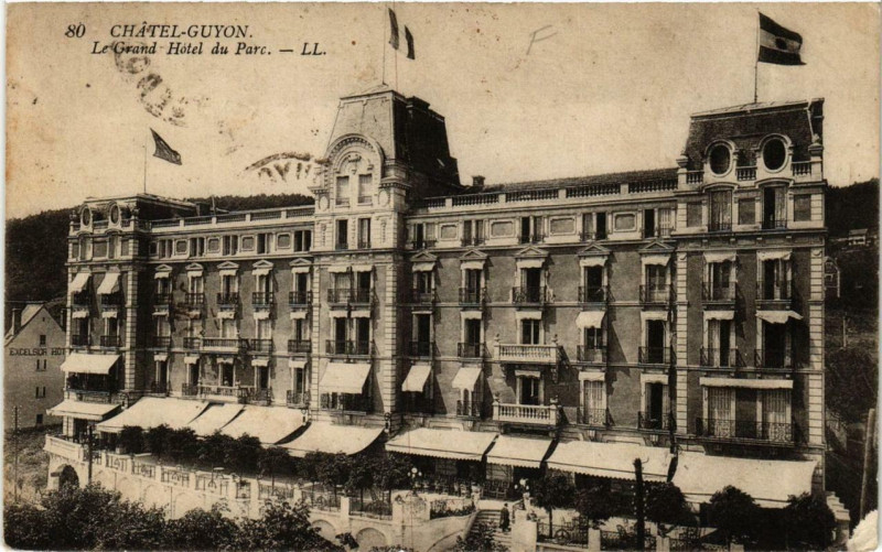 Carte postale ancienne Chatel-Guyon Le Grand Hotel du Parc