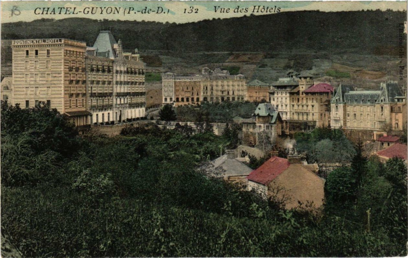 Carte postale ancienne Chatel-Guyon Vue des Hotels