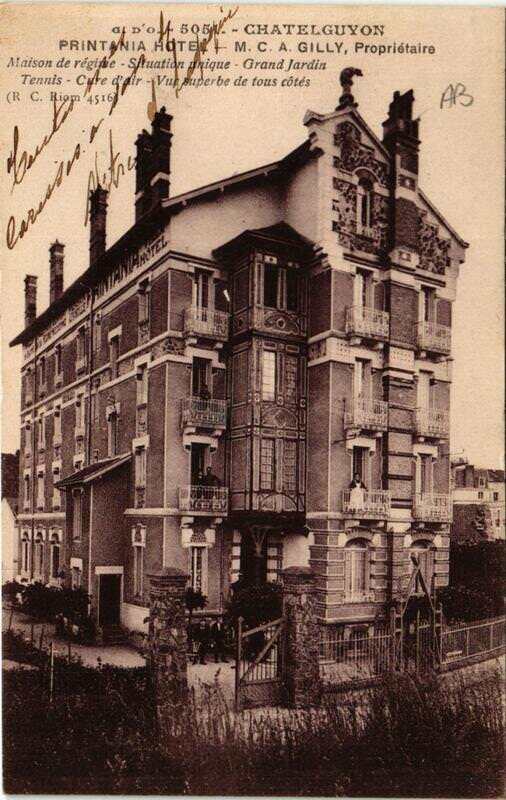 Carte postale ancienne Chatel-Guyon Printania Hotel
