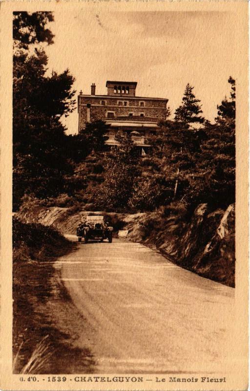 Carte postale ancienne Chatel-Guyon Le Manoir Fleuri