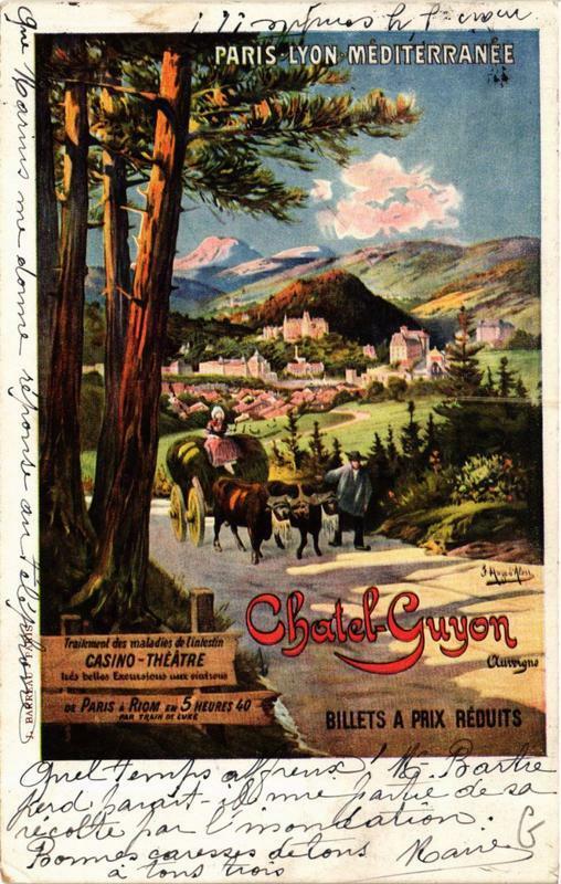 Carte postale ancienne Chatel-Guyon Billets a Prix Réduits