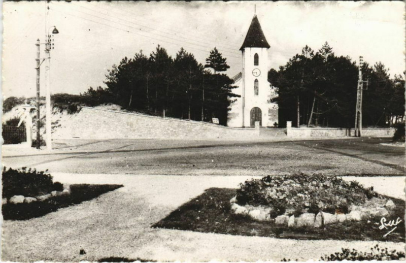 Carte postale ancienne Quend-Plage Eglise à Quend