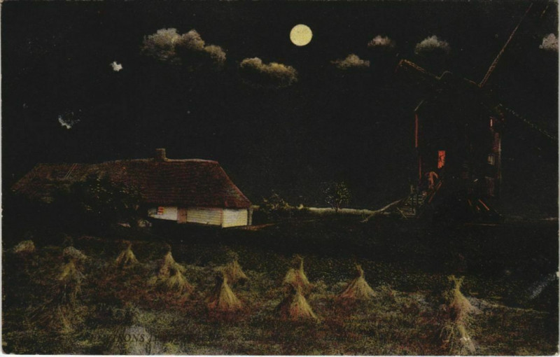Carte postale ancienne Saint-Maxent Le Moulin à Saint-Maxent