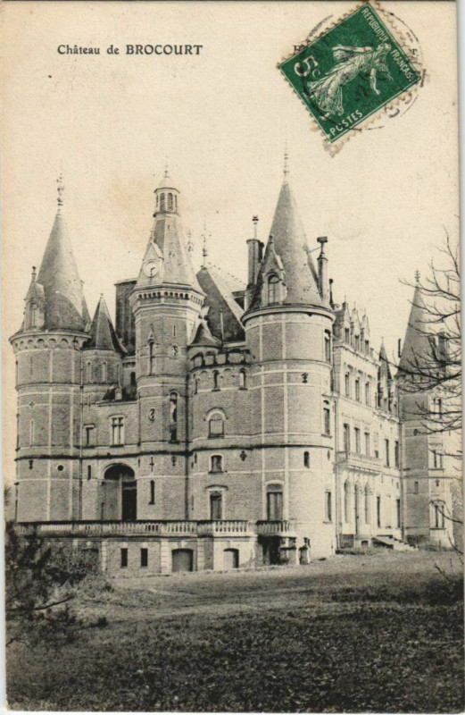 Carte postale ancienne Chateau de Brocourt à Brocourt