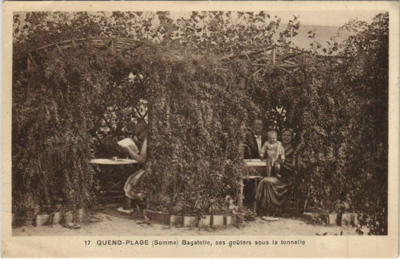 Carte postale ancienne Quend-Plage Bagatelle à Quend