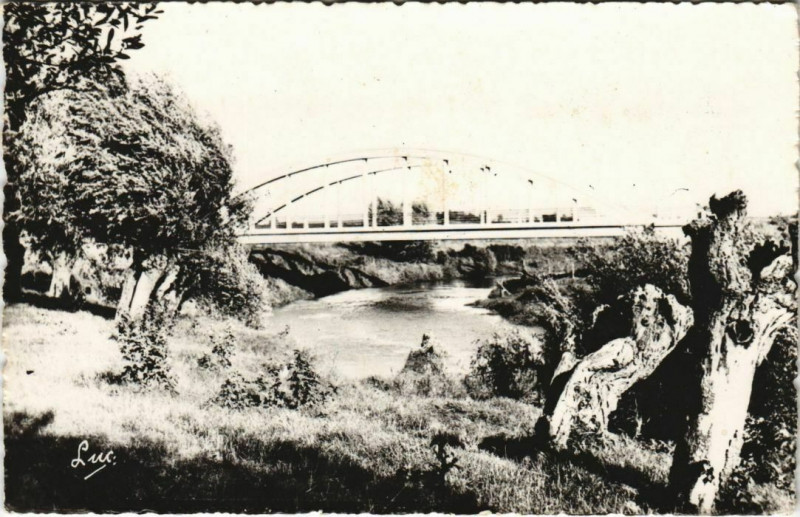 Carte postale ancienne Quend-Plage les Pins Pont d'Authie à Authie