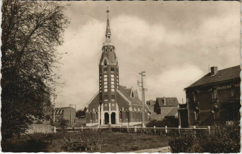 Carte postale ancienne Meharicourt Eglise